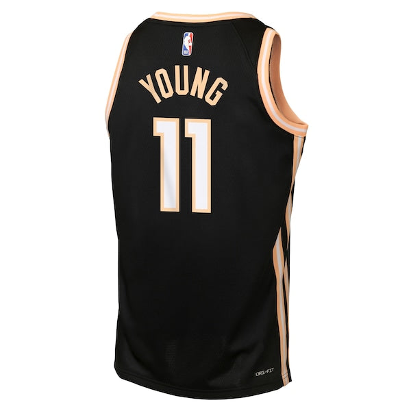 Trae Young Atlanta Hawks Nike Youth 2025/26 City Edition Swingman Jersey - Black