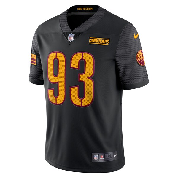 Jonathan Allen Washington Commanders Nike Alternate Vapor Limited Jersey - Black/Burgundy