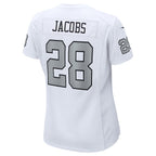 Josh Jacobs Las Vegas Raiders Nike Women's Alternate Game Player Jersey - White/Black