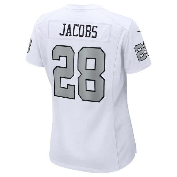 Josh Jacobs Las Vegas Raiders Nike Women's Alternate Game Player Jersey - White/Black