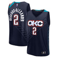 Shai Gilgeous-Alexander Oklahoma City Thunder  2025/26 City Edition Fast Break Jersey - Navy