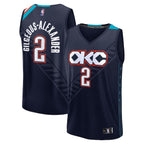Shai Gilgeous-Alexander Oklahoma City Thunder  2025/26 City Edition Fast Break Jersey - Navy