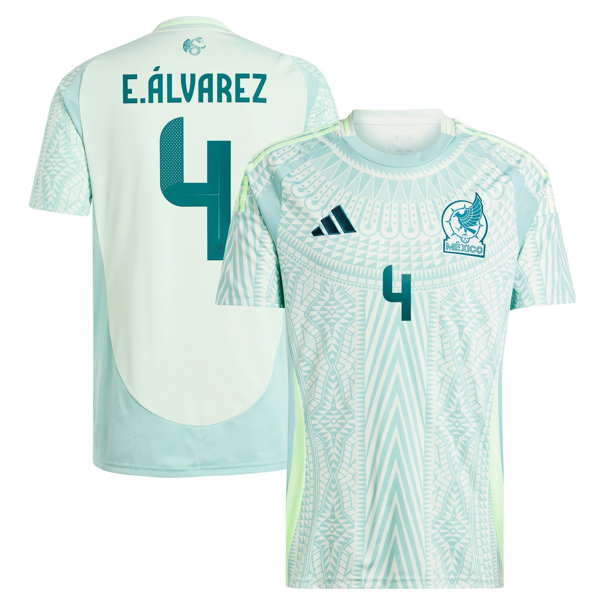 Edson Alvarez Mexico National Team adidas 2024 Home Replica Player Jersey - Burgundy/Green