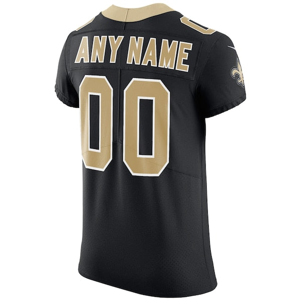 New Orleans Saints Nike Vapor Untouchable Custom Elite Jersey - Black