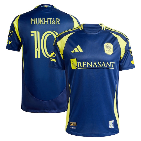 Hany Mukhtar Nashville SC adidas 2025 The Heart Of Nashville Kit Authentic Player Jersey - Navy