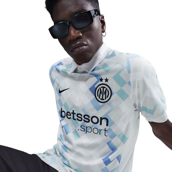 Inter Milan Nike 2025/26 Away Replica Jersey - Aqua/Blue