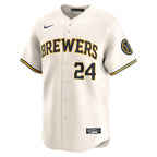 William Contreras Milwaukee Brewers Nike Home Limited Player Jersey - Cream