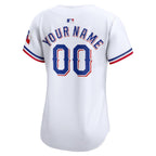 Texas Rangers Nike Women's Home Limited Custom Jersey - White