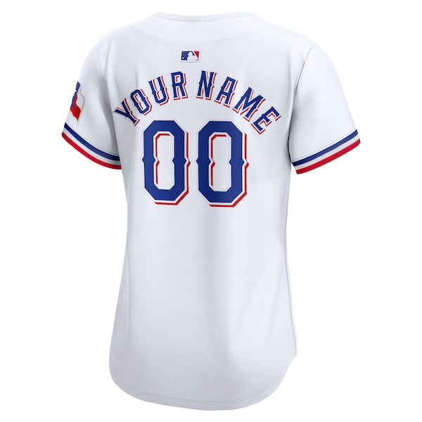 Texas Rangers Nike Women's Home Limited Custom Jersey - White