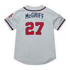 Fred McGriff Atlanta Braves  1995 Throwback Authentic Jersey - Gray