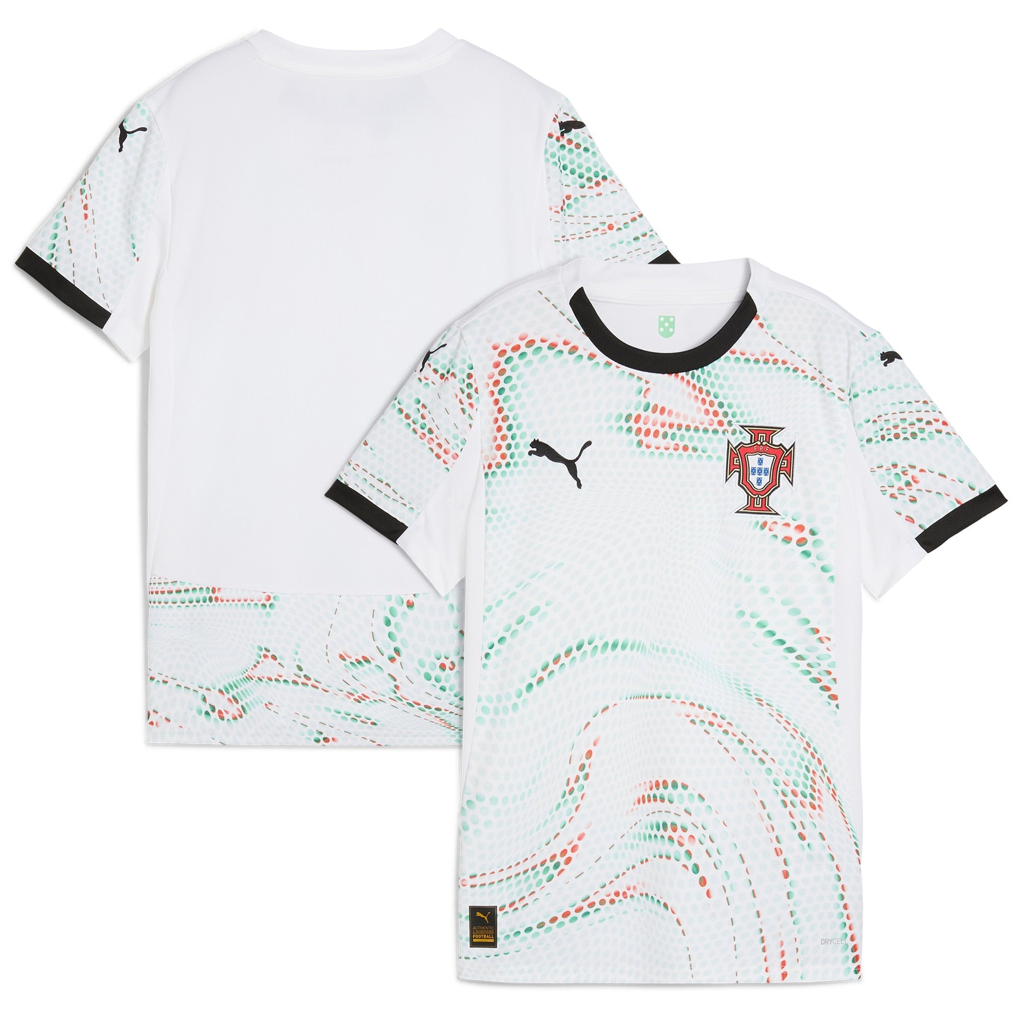 Portugal National Team Puma Women's 2025 Home Replica Jersey - Red/White