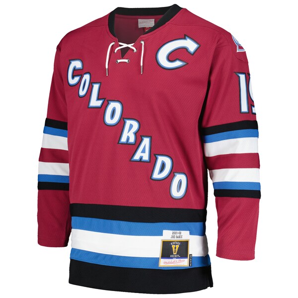 Joe Sakic Colorado Avalanche 2001/02 Blue Line Alternate Player Jersey - Burgundy
