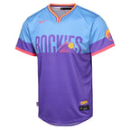 Colorado Rockies Nike Youth 2025 City Connect Limited Jersey - Purple/Light Blue
