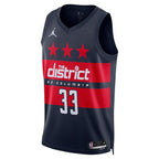 Kyle Kuzma Washington Wizards Jordan Brand Unisex 2024/25 Swingman Jersey - Statement Edition - Navy
