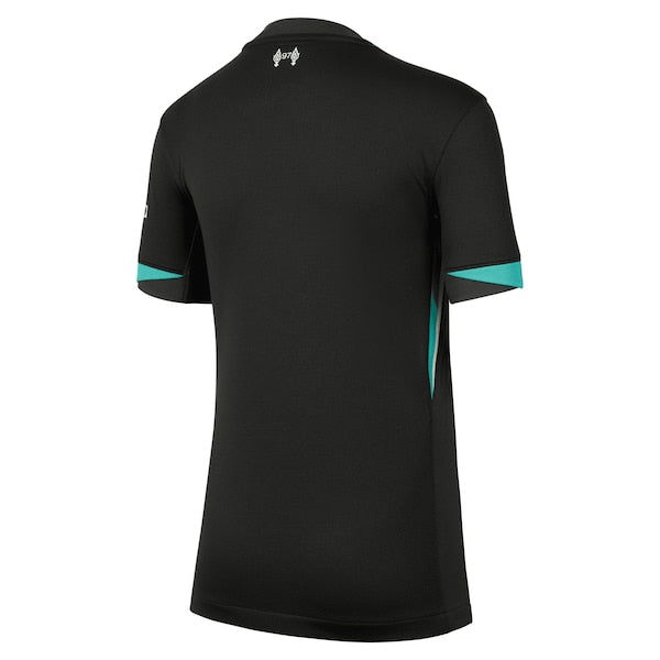 Liverpool Nike Youth 2024/25 Away Replica Blank Jersey - Forest Green