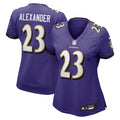 Jaire Alexander Baltimore Ravens Nike Women's Team Game Jersey -  Purple