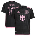 Lionel Messi Inter Miami CF adidas Youth 2024 La Noche Replica Player Jersey - Black