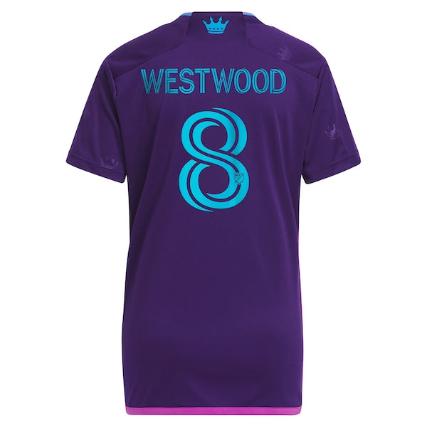 Ashley Westwood Charlotte FC adidas Women's 2023 Crown Jewel Kit Replica Jersey - Purple