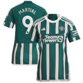 Anthony Martial Manchester United adidas Women's 2023/24 Away Replica Player Jersey - Green/Red