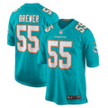 Aaron Brewer Miami Dolphins Nike  Game Jersey -  Aqua