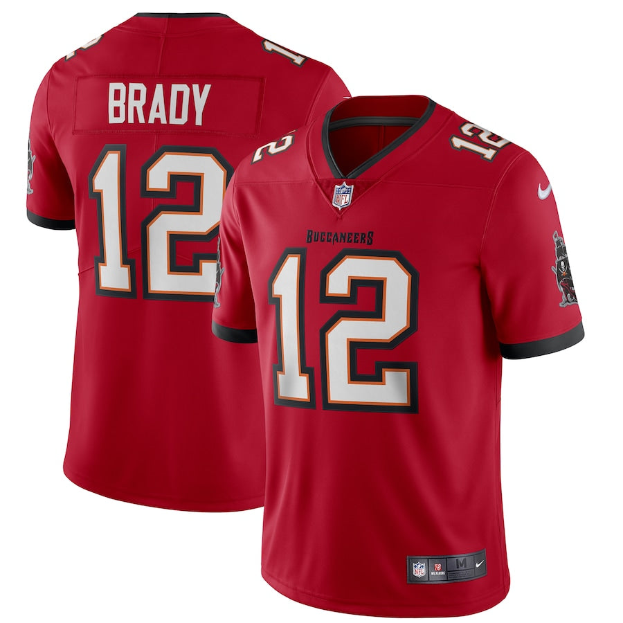 Tom Brady Tampa Bay Buccaneers Nike Alternate Vapor Limited Jersey - Pewter/Red