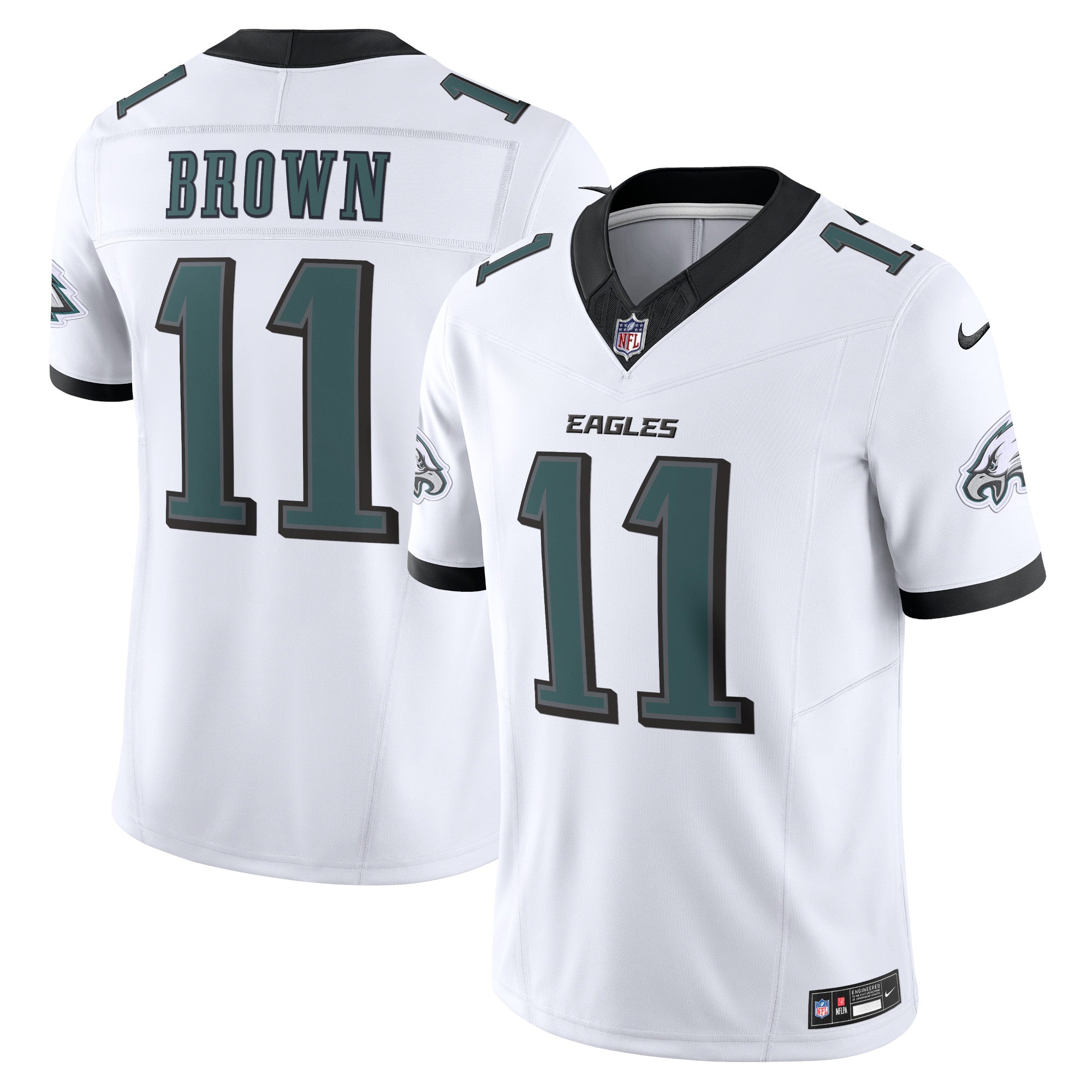 A.J. Brown Philadelphia Eagles Nike Alternate Vapor F.U.S.E. Limited Jersey - Black/Green/White