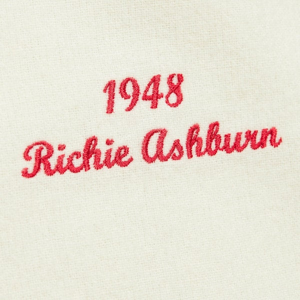 Richie Ashburn Philadelphia Phillies Cooperstown Collection 1948 Authentic Jersey - Cream