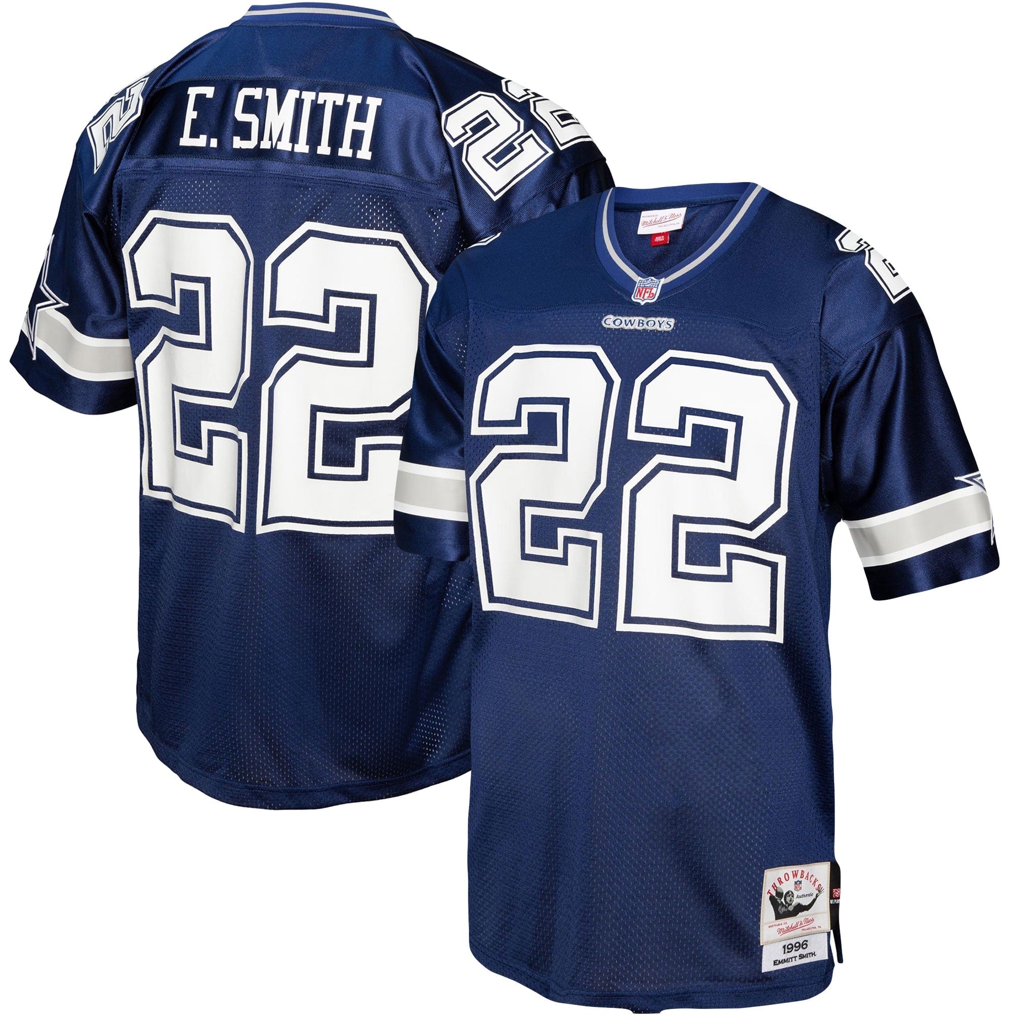 Emmitt Smith Dallas Cowboys Legacy Replica Jersey - White/Navy