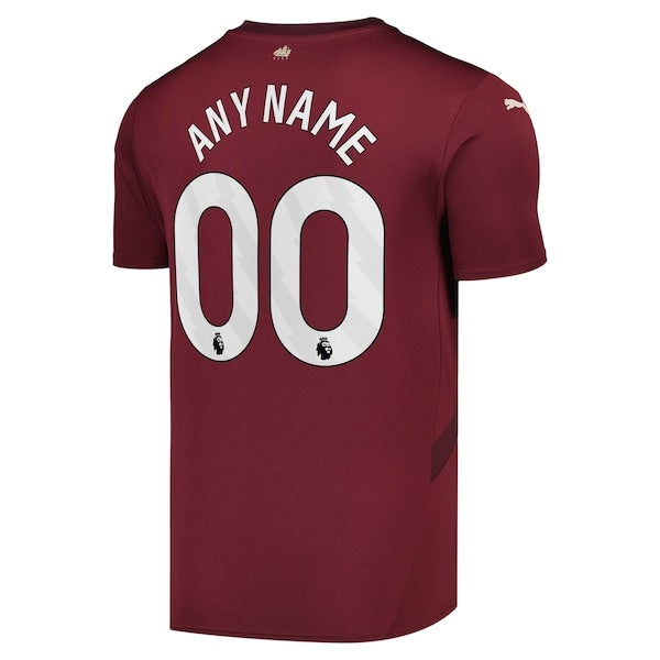 Manchester City Puma 2024/25 Third Replica Custom Jersey - Burgundy