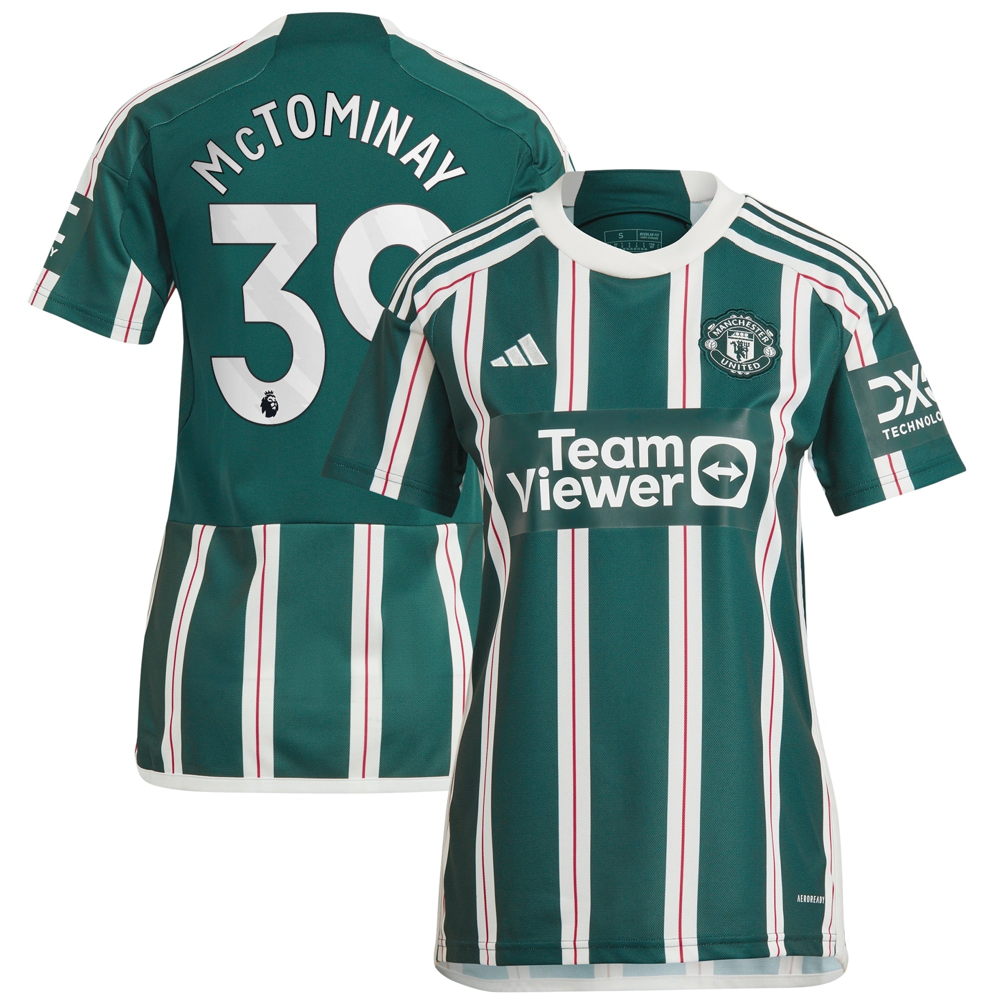 Scott McTominay Manchester United adidas Women's 2023/24 Home Replica Player Jersey - Red/Green