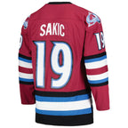 Joe Sakic Colorado Avalanche 2001/02 Blue Line Alternate Player Jersey - Burgundy