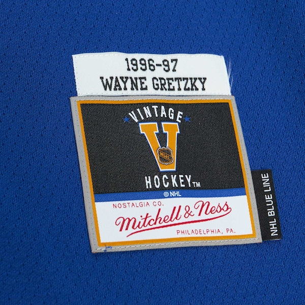 Wayne Gretzky New York Rangers  1996/97 Blue Line Player Jersey - Navy