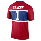 Malik Nabers New York Giants Nike Alternate Legend Player Performance Top - Red