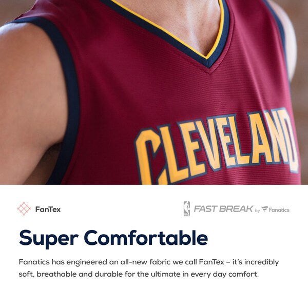 Darius Garland Cleveland Cavaliers  Youth Replica Fast Break Jersey Wine - Icon Edition
