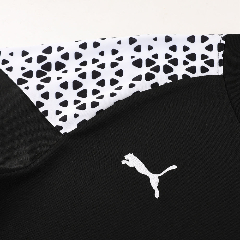 Puma Short Sleeve Training Jersey Set-PD02- Black/White