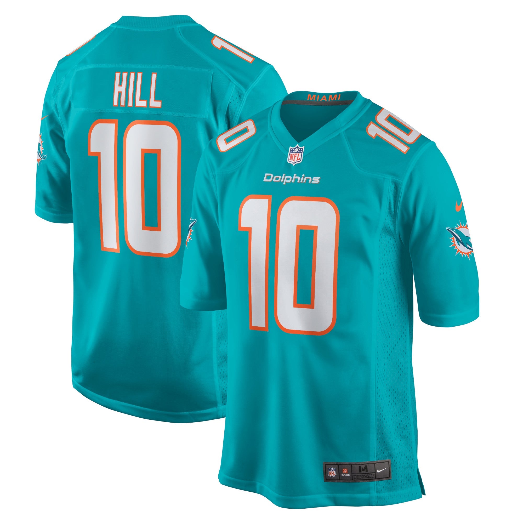 Tyreek Hill Miami Dolphins Nike Alternate Game Jersey - White/Aqua