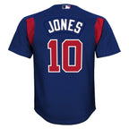 Chipper Jones Atlanta Braves  Youth Cooperstown Collection Mesh Batting Practice Jersey - Navy
