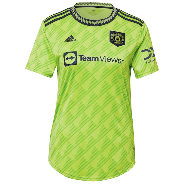 Carlos Casemiro Manchester United adidas Women's 2022/23 Third Replica Player Jersey - Neon Green