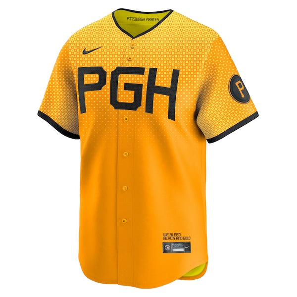 Bryan Reynolds Pittsburgh Pirates Nike City Connect Limited Player Jersey - Gold