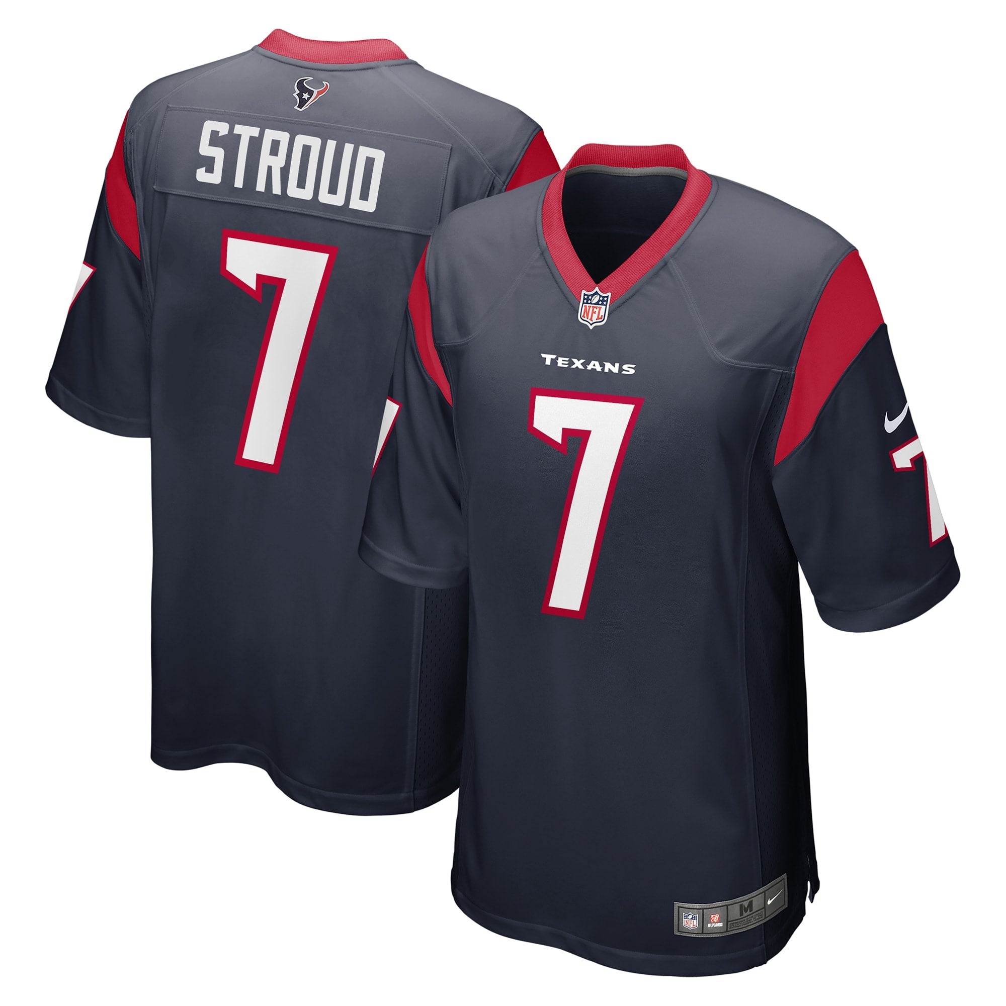 CJ Stroud Houston Texans Nike 2023 NFL Draft First Round Pick Game Jersey - White/Navy/Red