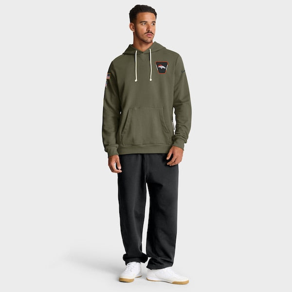 Denver Broncos Nike 2025 Salute to Service Sideline Standard Issue Dri-FIT Hoodie - Olive