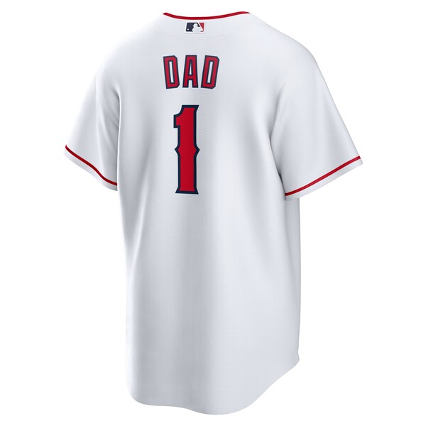 Los Angeles Angels Nike #1 Dad Home Replica Jersey - White