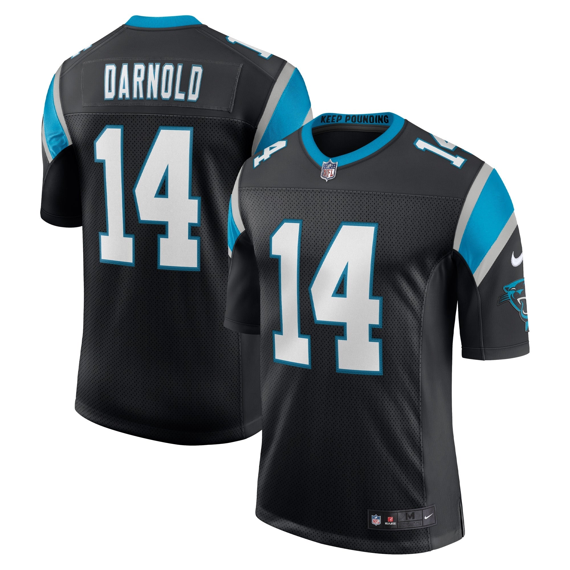 Sam Darnold Carolina Panthers Nike Vapor Limited Jersey - Blue/Black/White