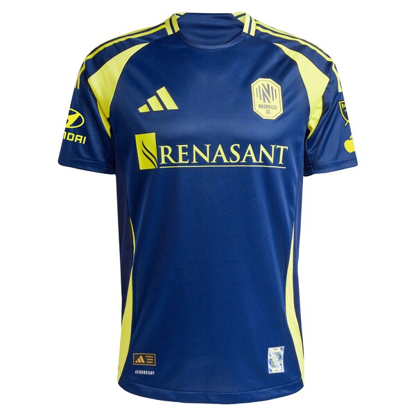 Gastón Brugman Nashville SC adidas 2025 The Heart Of Nashville Kit Authentic Player Jersey - Navy
