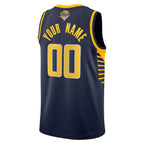 Indiana Pacers Nike Unisex 2025 NBA Finals Patch Custom Swingman Jersey - Navy - Icon Edition