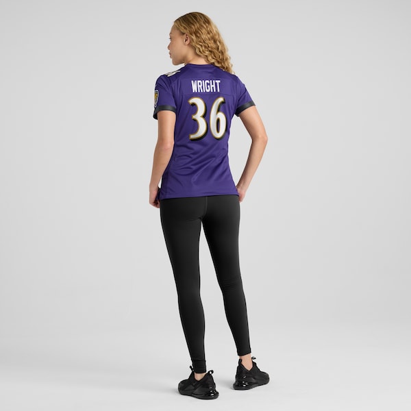 Owen Wright Baltimore Ravens Nike Women's  Game Jersey -  Purple