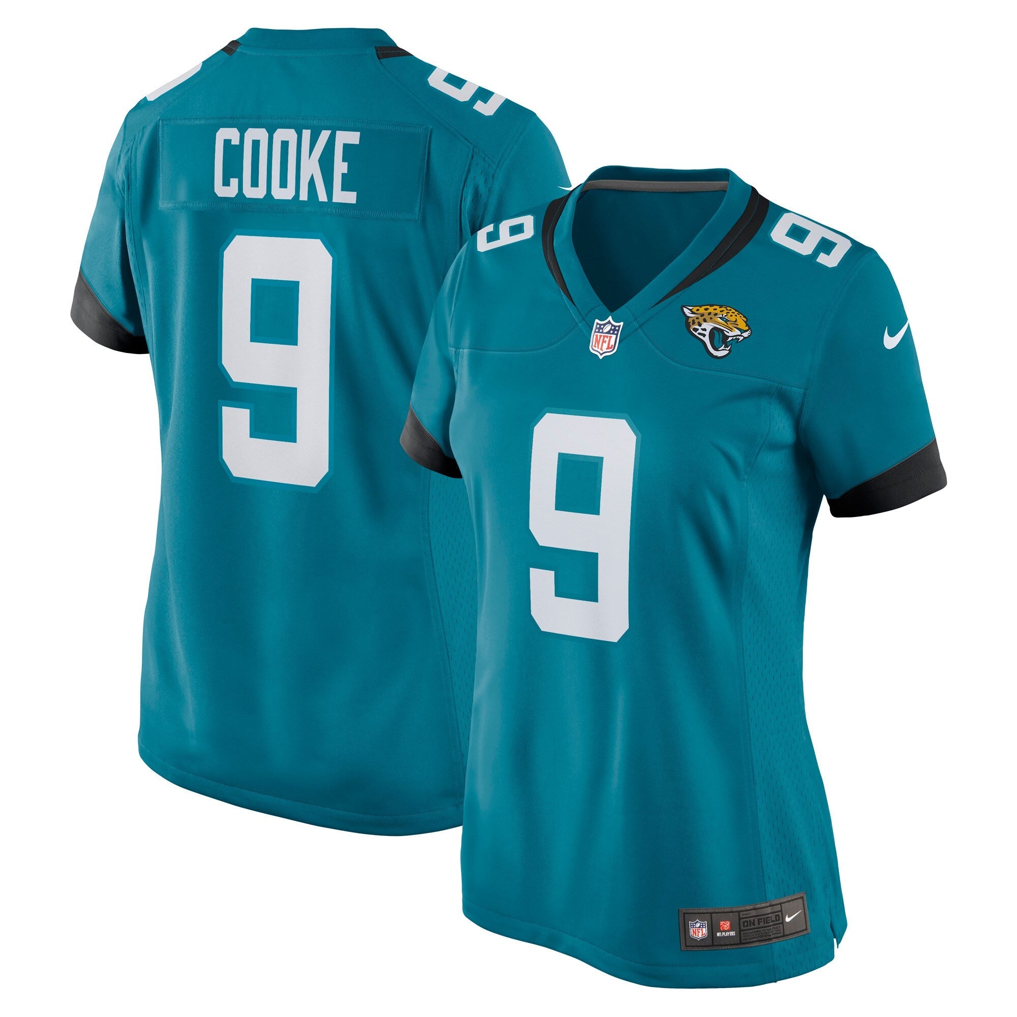 Logan Cooke Jacksonville Jaguars Nike Women's Game Jersey - Black/Teal