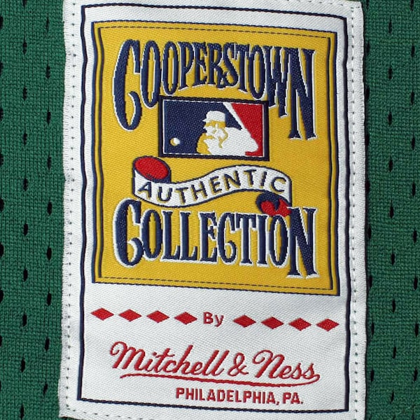 Rickey Henderson Oakland Athletics 1991 Cooperstown Mesh Batting Practice Jersey - Green