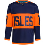 Mathew Barzal New York Islanders adidas 2024 NHL Stadium Series Primegreen Authentic Player Jersey – Navy