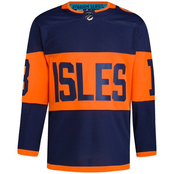 Mathew Barzal New York Islanders adidas 2024 NHL Stadium Series Primegreen Authentic Player Jersey – Navy